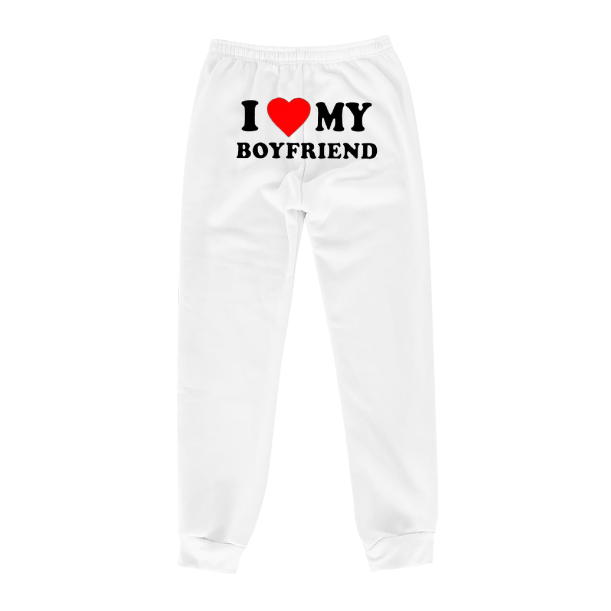 I MY BOYFRIEND Back Printing Casual Sweatpants Men And Women