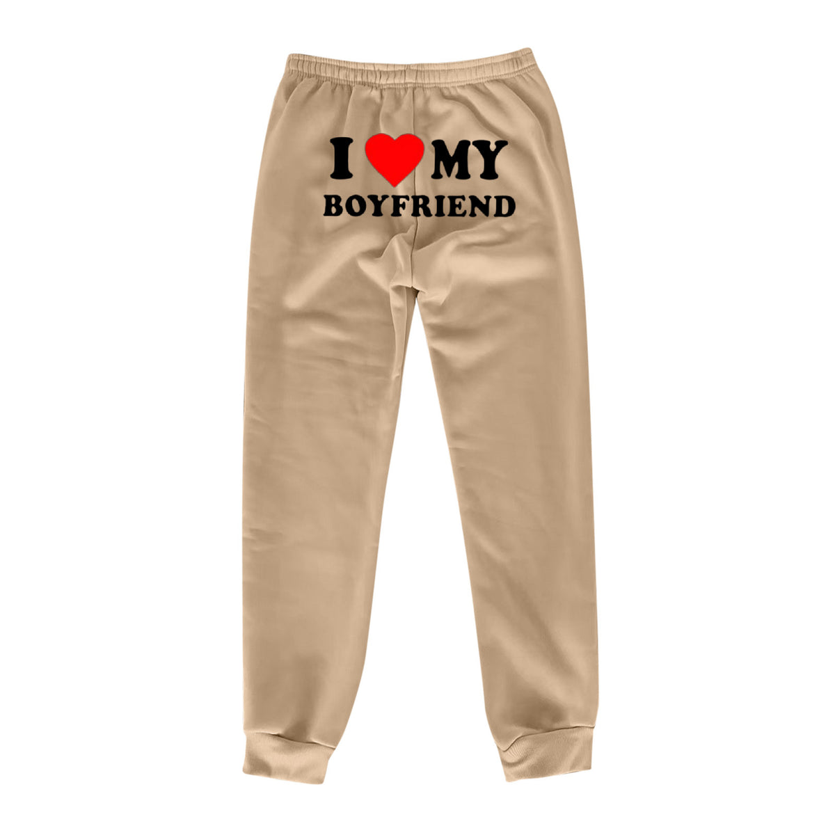 I MY BOYFRIEND Back Printing Casual Sweatpants Men And Women